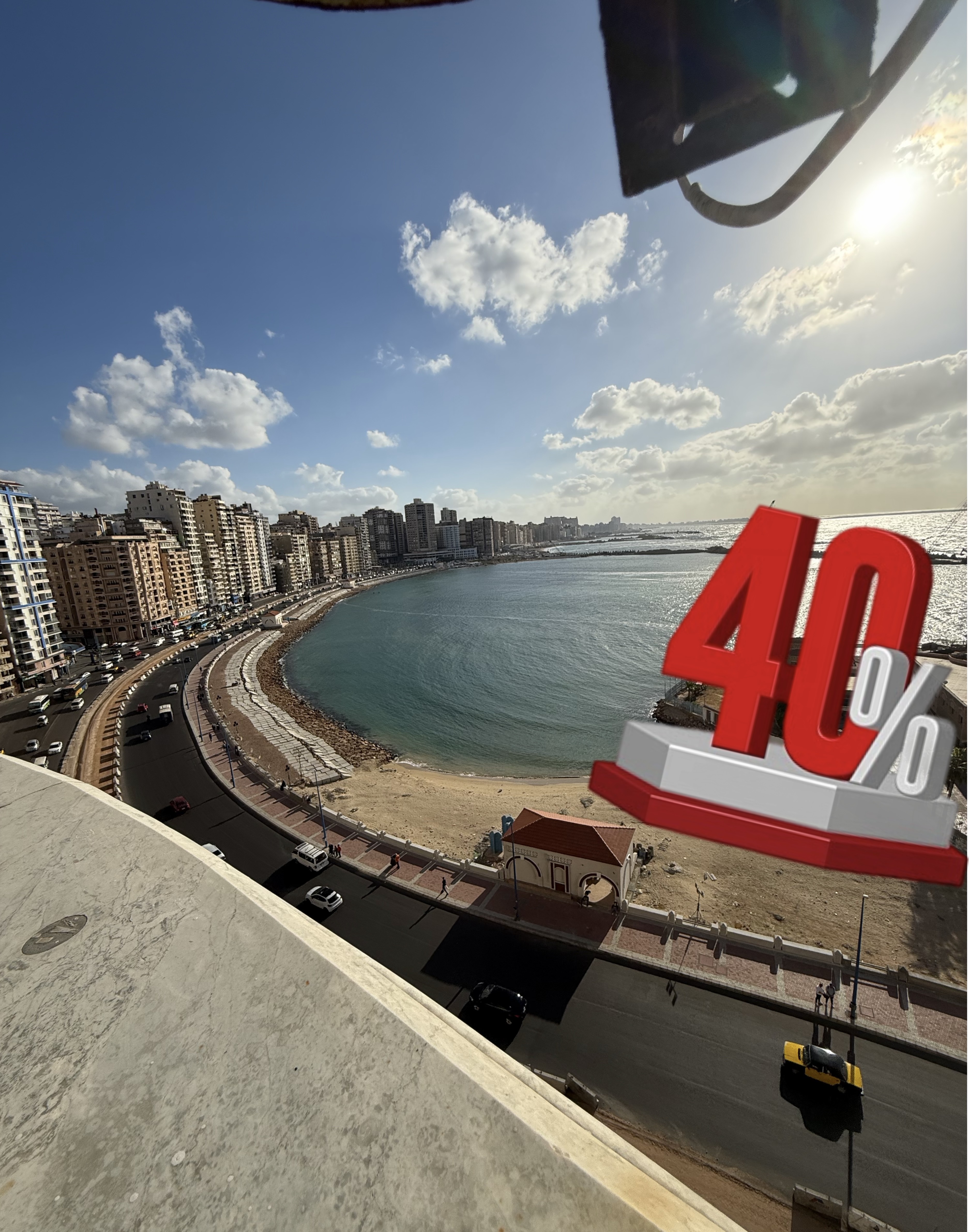 VIP شقة بانو اما بيتش ( غرفتين نوم ) كود 1002 ميامي نادي السيارات